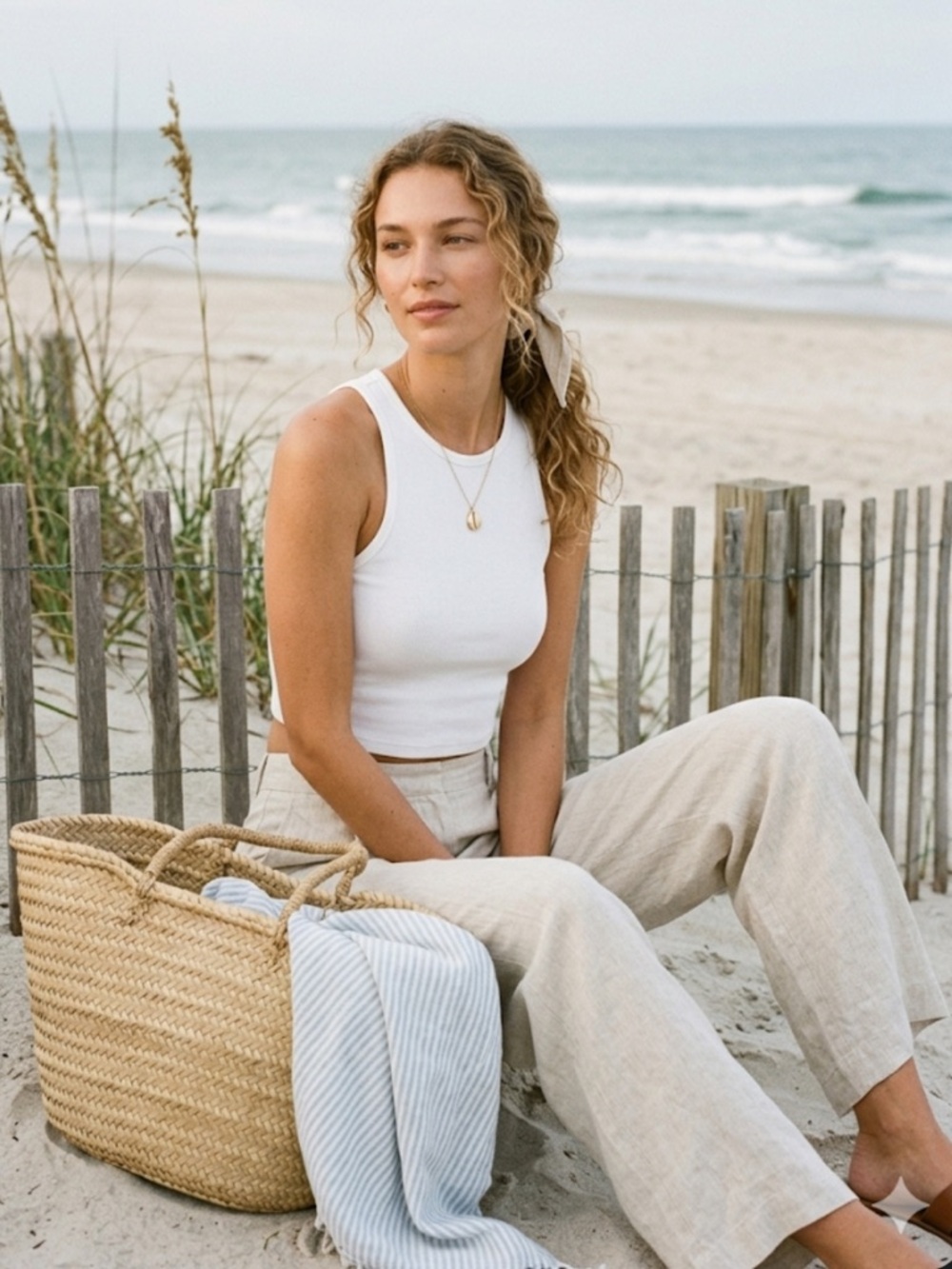 J.Crew White FormKnit high-neck cropped cutaway tank Size S